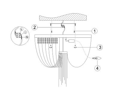 люстры потолочная люстра favourite chainomatic 1088-6u, доставка по Казахстану 