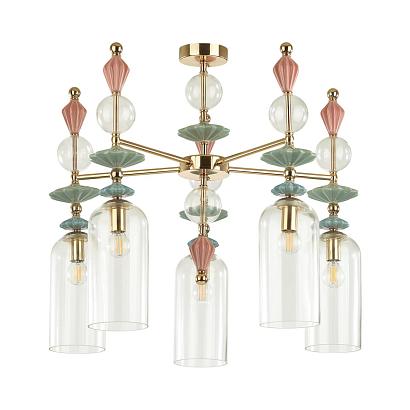 подвесная люстра odeon light classic bizet 4855/5c, доставка по Казахстану 