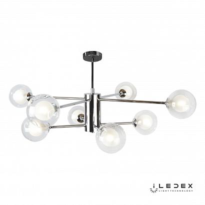 купить Потолочная люстра iLedex Modo C4458-8 Хром в Алматы, svet.kz, доставка по Казахстану 