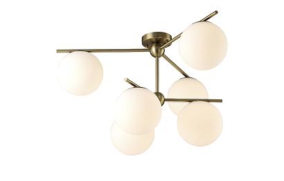 люстры люстра crystal lux люстра feliz sp-pl6 bronze/white crystal lux 0611/306, доставка по Казахстану 