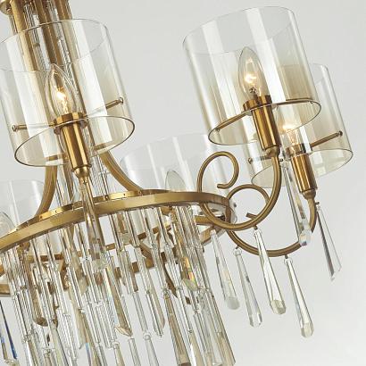 люстры 4886/7 hall odl_ex23 41 бронзовый/янтарн./металл/стекло люстра e14 7*40w nicole, доставка по Казахстану 