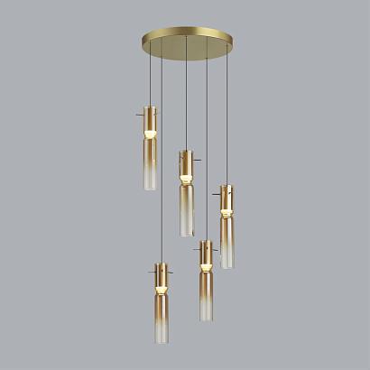 люстры 5058/25la pendant odl24 325 подвесной светильник led 5*5w 3000k scrow, доставка по Казахстану 