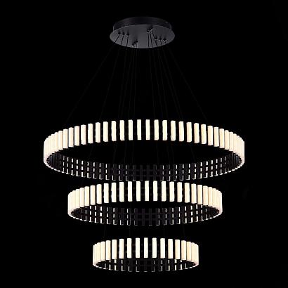 люстры sl6203.403.105 люстра подвесная st-luce черный/белый led 1*105w 3000k, доставка по Казахстану 