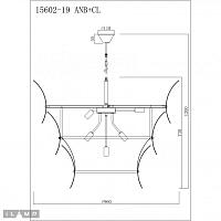 светильник подвесной ilamp gramercy 15602-19 anb+cl, доставка по Казахстану 
