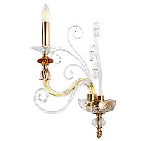 Бра Crystal Lux CATARINA AP1 V2 GOLD/TRANSPARENT-COGNAC Crystal Lux 1361/401