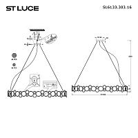 Дополнительная картинка SL6133.303.16 Светильник подвесной ST-Luce SWATCH