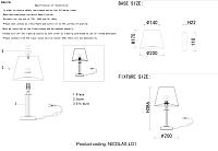 Дополнительная картинка Настольная лампа Crystal Lux NICOLAS LG1 NICKEL/WHITE Crystal Lux 3400/501