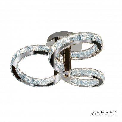 Потолочные Потолочный светильник iLedex Crystal Ice 16148/3 Хром, доставка по Казахстану 