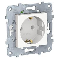 Розетка Schneider Electric Unica New с/з без шторок 16A 250V NU505618 