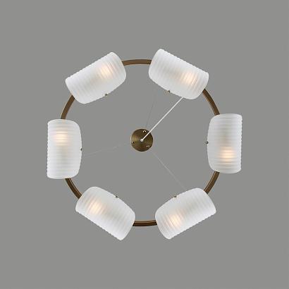 люстры 6571/6 neoclassi ln24 медный/белый/металл/стекло люстра e14 6*60w 220v fioro, доставка по Казахстану 