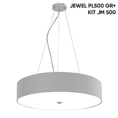 люстры светильник потолочный crystal lux jewel pl500 gr crystal lux 2111/106, доставка по Казахстану 
