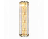 NEWPORT 10240 10248/A , Бра, Brass Clear crystal L16*H55*Sp10 cm G9 8*40W