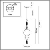 Дополнительная картинка 5405/1A Odeon Light MODERN Подвесной светильник