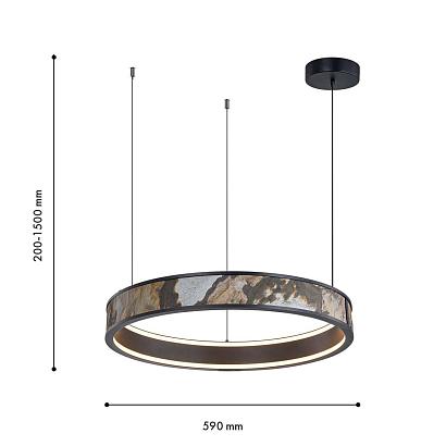 люстры подвесной светодиодный светильник favourite lago 4598-1p, доставка по Казахстану 