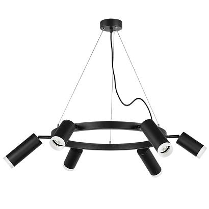 люстры lr0163738730 подвесной светильник rullo 6х50w gu10 черный (571016+214437-3+214487-3+202430-6), доставка по Казахстану 