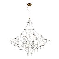 sl6601.213.114 светильник подвесной st-luce золотистый/прозрачный led 114*0,5w 3000k, доставка по Казахстану 