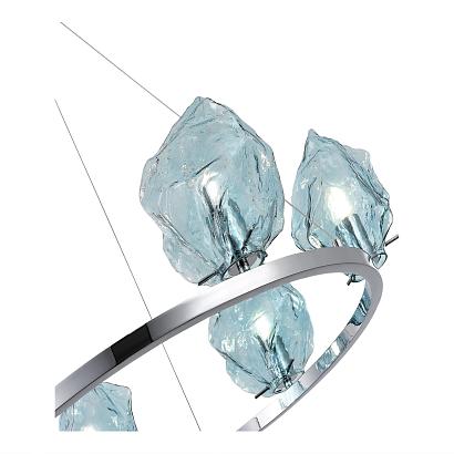 люстры sl1175.113.06 подвесной светильник st-luce хром/светло-голубой e14 6*40w portici, доставка по Казахстану 