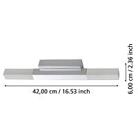 900618 Подсветка для зеркала ALCUDIA, LED 2X5,5W, IP44, L420, H30, A60, алюминий, сталь, хромированная