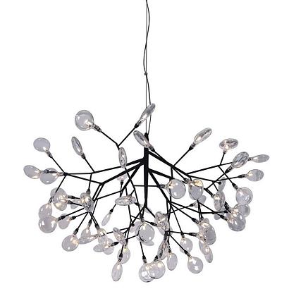 Подвесные Светильник подвесной Crystal Lux EVITA SP63 BLACK/TRANSPARENT Crystal Lux 1690/263, доставка по Казахстану 