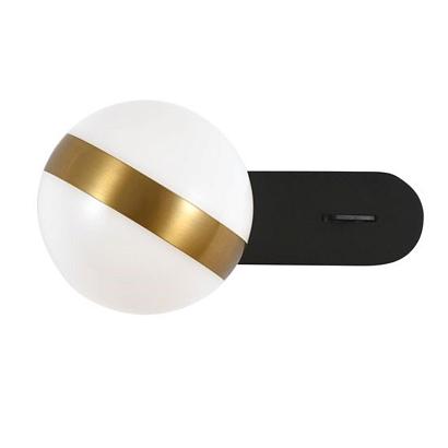 С 1 плафоном на стену Настенный светильник Arte Lamp FURUD A2125AP-1BK, доставка по Казахстану 