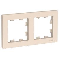 2 постовая рамка Schneider Electric AtlasDesign, универсальная, бежевый ATN000202