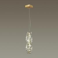 4999/10l hall odl23 433 золотой/прозрачный/металл/хрусталь подвес led 10w 4000k straza, доставка по Казахстану 