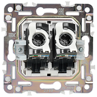 SKANDY Роз. комп. 2-ая RJ45 кат.5E SK-K03N никель IEK 