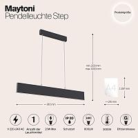 Дополнительная картинка Подвесной светодиодный светильник Maytoni Step P010PL-L23B