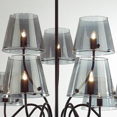 6570/9c lumion люстра потолочная smoky, доставка по Казахстану 