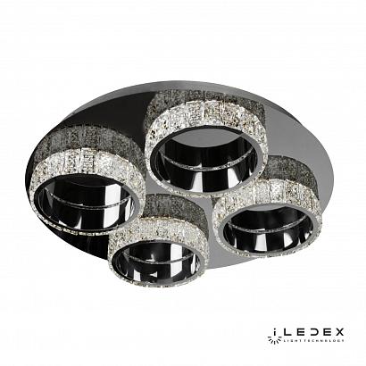 Потолочные Потолочная светодиодная люстра iLedex CRystal ice MX7212-36 CR, доставка по Казахстану 
