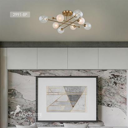 люстры потолочная люстра balance 2991-8p, доставка по Казахстану 