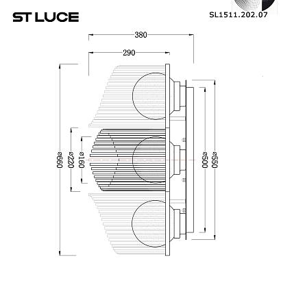 люстры sl1511.202.07 люстра потолочная st-luce , доставка по Казахстану 