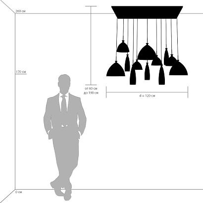люстры подвесная люстра lightstar simple light 810 810223, доставка по Казахстану 