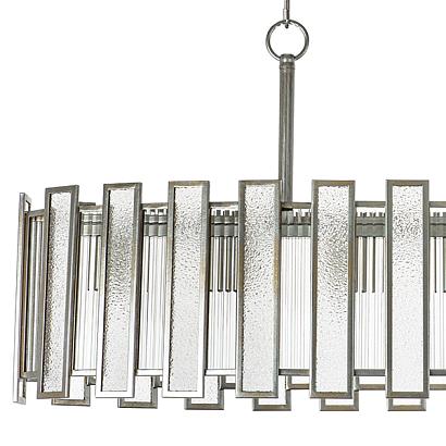 712164 (md20103-6l) люстра  agave 6х40w e27 серебро с патиной/прозрачный (в комплекте), доставка по Казахстану 