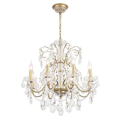 люстра crystal lux odelis sp8 gold crystal lux 2571/308, доставка по Казахстану 