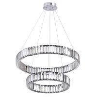 4930/60l l-vision odl24 000  хром/прозрачный металл/хрусталь люстра led 60w 4000k 7140лм vekia, доставка по Казахстану 