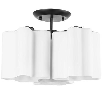 Потолочные 802037 (NUBI-X3A) Люстра NUBI 3х40W E27 ЧЕРНЫЙ МАТОВЫЙ/БЕЛЫЙ (в комплекте), доставка по Казахстану 