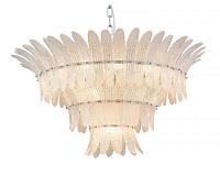 newport  люстра, chrome clear glass with white sand  d105.5*h50 cm e14 21*60w, доставка по Казахстану 