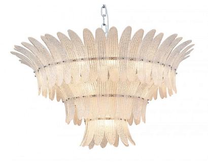 newport  люстра, chrome clear glass with white sand  d105.5*h50 cm e14 21*60w, доставка по Казахстану 