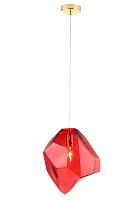 светильник подвесной crystal lux nuestro sp1 gold/red crystal lux 3424/201, доставка по Казахстану 
