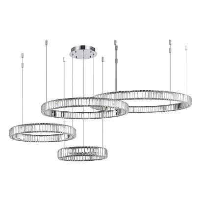 sl1622.103.04 светильник подвесной st-luce хром/прозрачный led 1*190w 4000k tivoli, доставка по Казахстану 