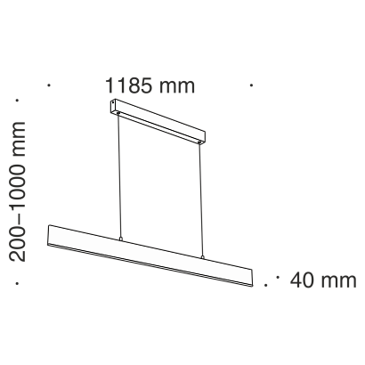 Подвесной светодиодный светильник Maytoni Step P010PL-L30G4K