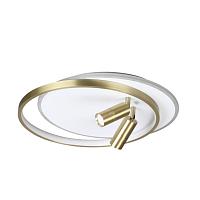 люстры 5603/63cl ledio ln23 028 белый, золотой люстра потолочная led 63w 3000-6000к 5025лм 220v naoko, доставка по Казахстану 
