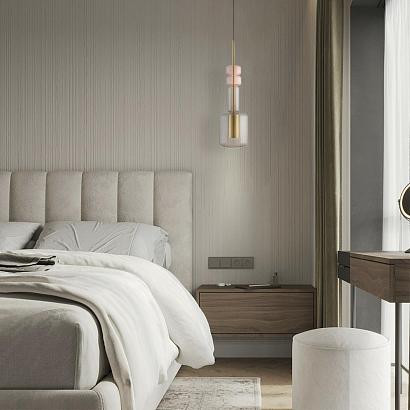 6504/1 suspentioni ln23 бронза, розовый, серый подвесной светильник gu10 50w 220v verona, доставка по Казахстану 