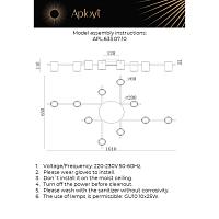 люстры потолочная люстра aployt elwisia apl.633.07.10, доставка по Казахстану 