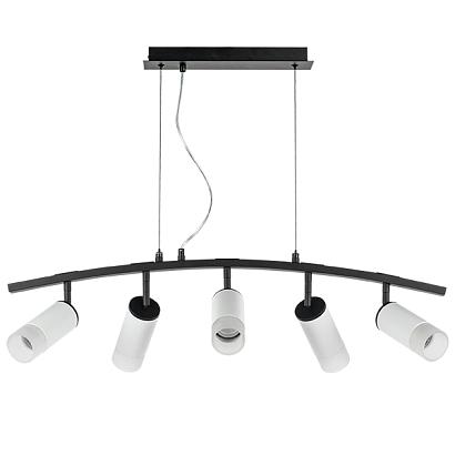 люстры lr7353651 люстра rullo 5х50w gu10 черный - белый  571735 - 214436-5 - 202431-5, доставка по Казахстану 