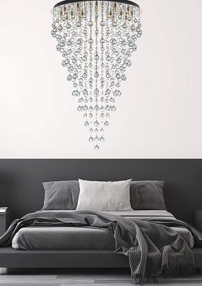 люстры подвесная хрустальная люстра arti lampadari flusso h 1.4.80.615 n, доставка по Казахстану 