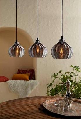 43577 подвесной потолочный светильник (люстра) tamallat, 3х40w, e27, l1050, b230, h1100, сталь-стекл, доставка по Казахстану 