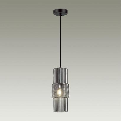 5016/1 modern odl23 335 черный/дымчатый металл/стекло подвес e14 1*40w pimpa, доставка по Казахстану 