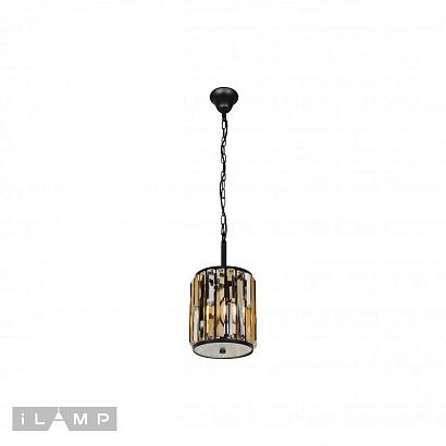 подвесная люстра ilamp royal 10390-1p черная, доставка по Казахстану 
